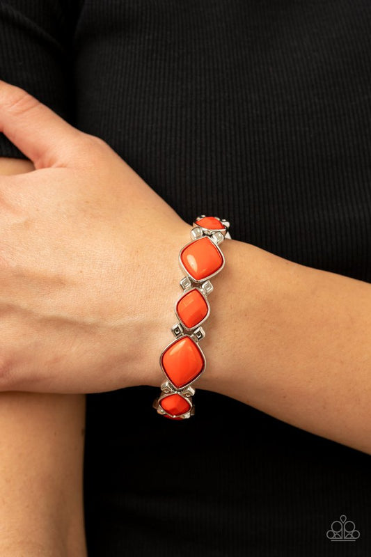 ���Boldly BEAD-azzled - Orange - Paparazzi Bracelet Image
