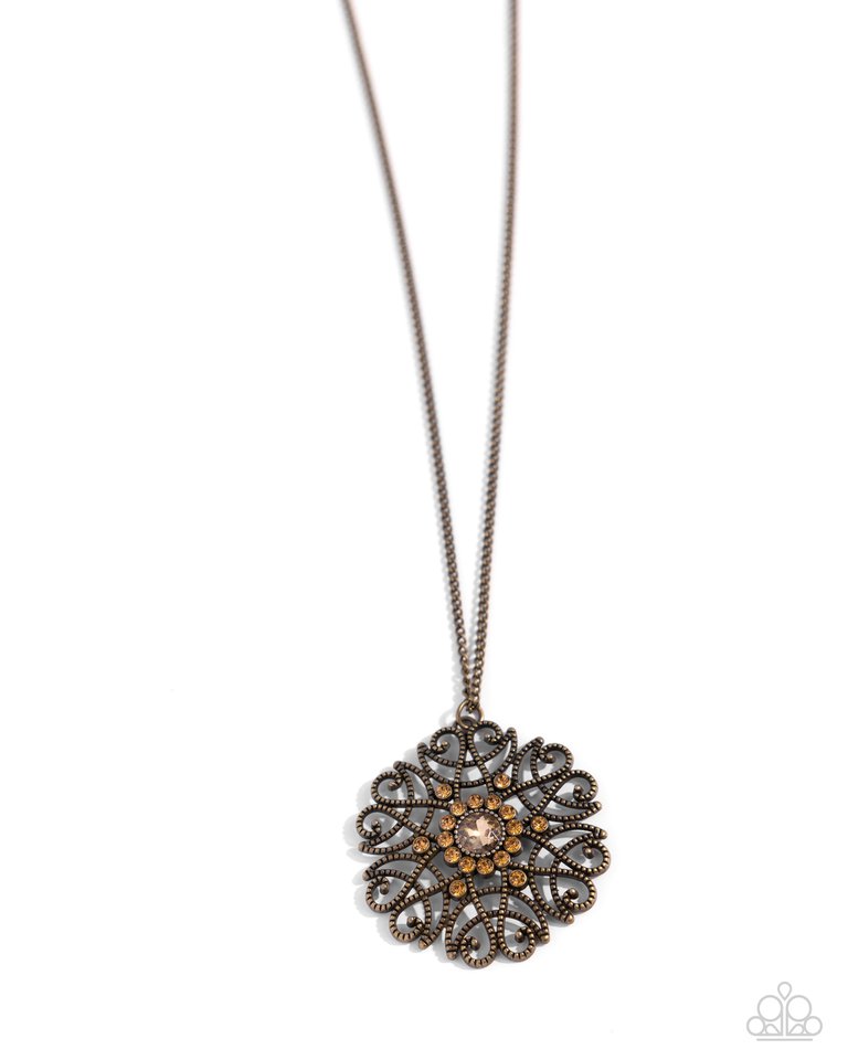 Jovial Jubilee - Brass - Paparazzi Necklace Image