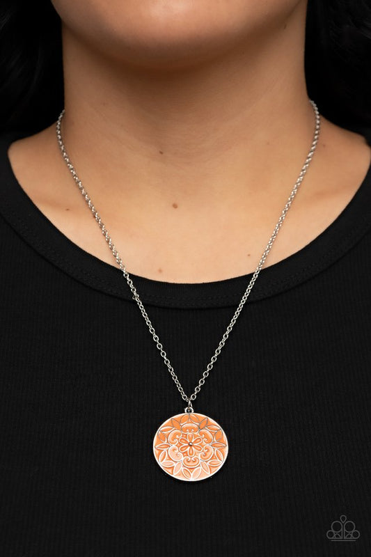 Colorfully Cottagecore - Orange - Paparazzi Necklace Image