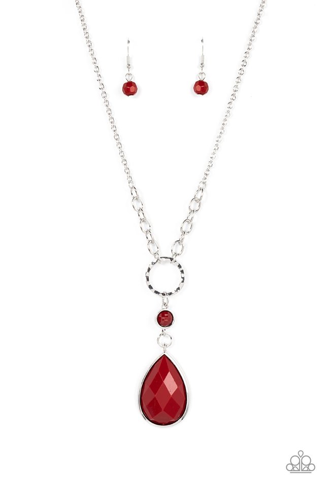 Valley Girl Glamour - Red - Paparazzi Necklace Image