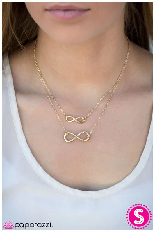 Paparazzi Necklace ~ Finding Forever - Gold