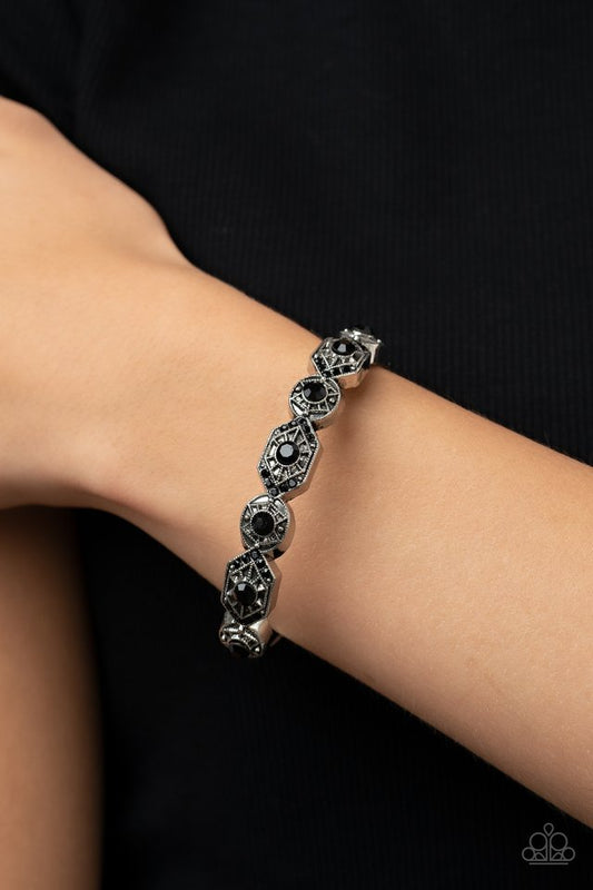 Eye-Opening Opulence - Black - Paparazzi Bracelet Image