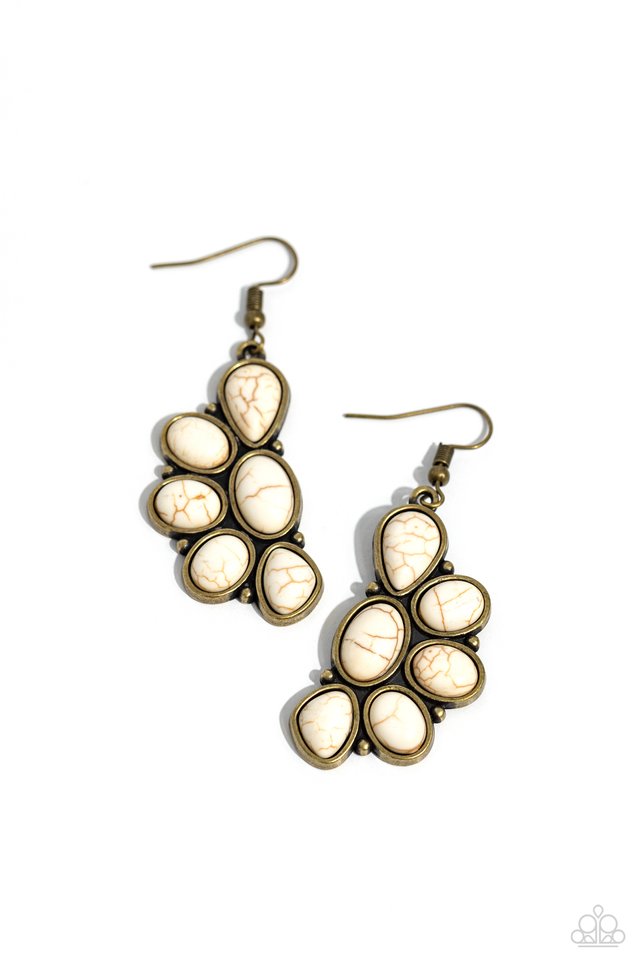 Havasu Hideaway - Brass - Paparazzi Earring Image