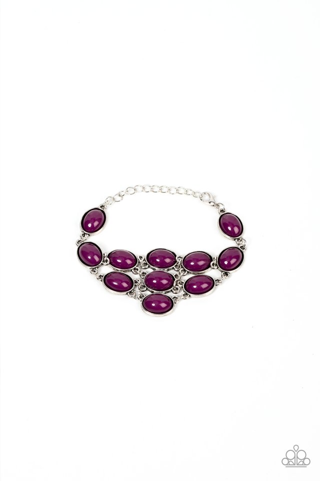 Color Wheel Garden - Purple - Paparazzi Bracelet Image