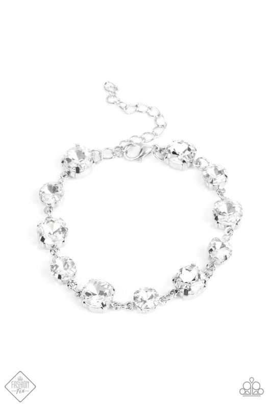 Paparazzi Bracelet ~ Bippity Boppity BLING - White