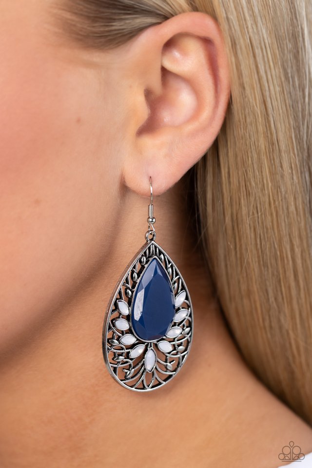 Floral Fairytale - Blue - Paparazzi Earring Image