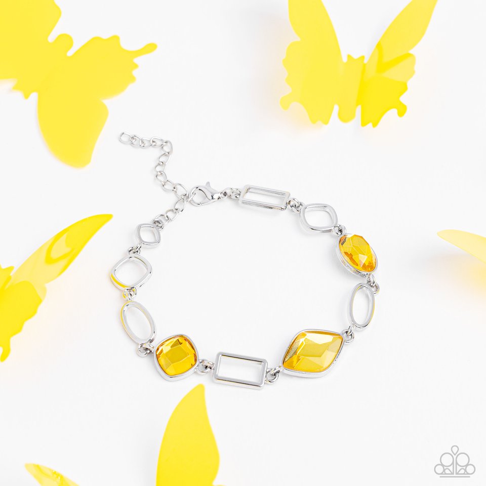 Dazzle for Days - Yellow - Paparazzi Bracelet Image