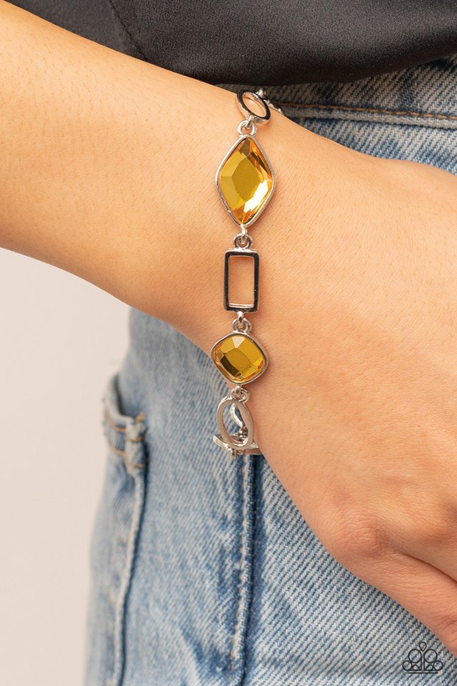 Dazzle for Days - Yellow - Paparazzi Bracelet Image