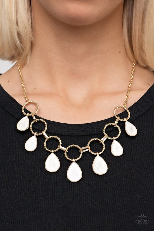 Golden Glimmer - Gold - Paparazzi Necklace Image