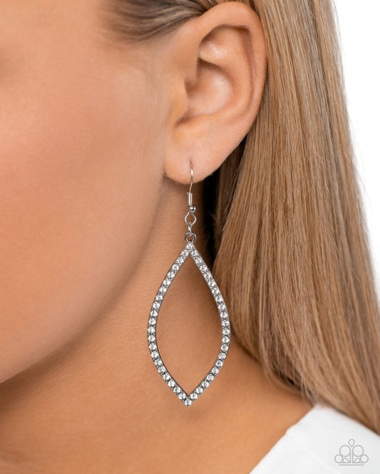 Prosperous Prospects - White - Paparazzi Earring Image