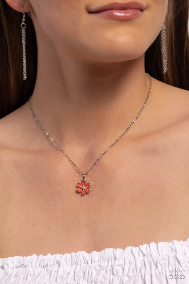 Cottage Retreat - Orange - Paparazzi Necklace Image