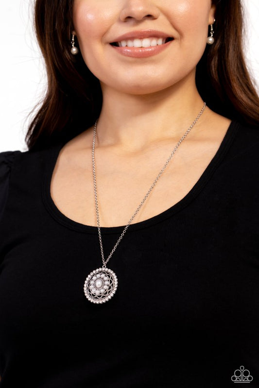 Perennial Pinnacle - White - Paparazzi Necklace Image