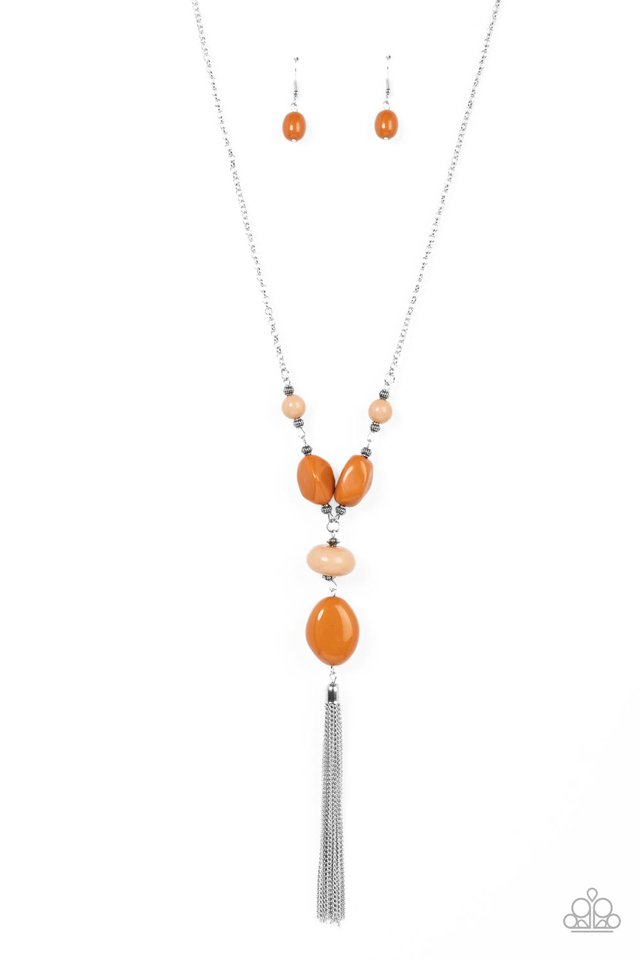 Heavenly Harmony - Brown - Paparazzi Necklace Image