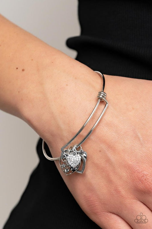 Im Yours - White - Paparazzi Bracelet Image