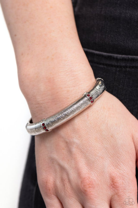 ​A Dash of Dazzle - Red - Paparazzi Bracelet Image