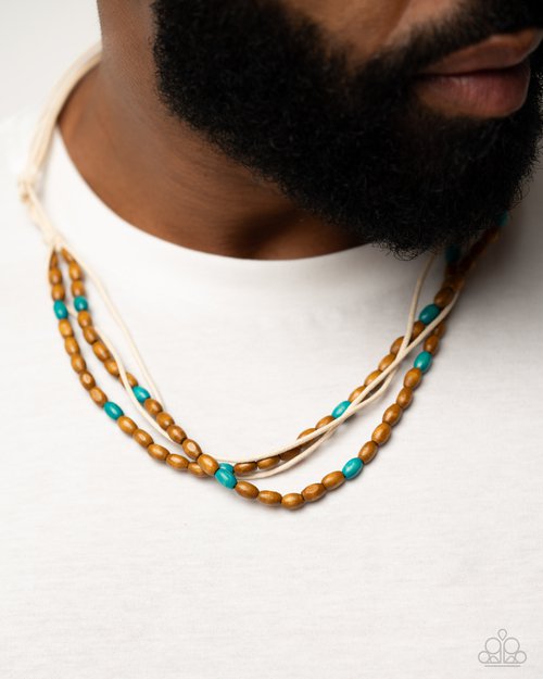 Summer Odyssey - Blue - Paparazzi Necklace Image