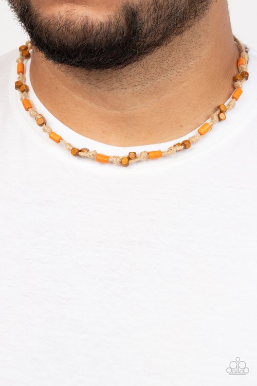 Terra Tour - Orange - Paparazzi Necklace Image