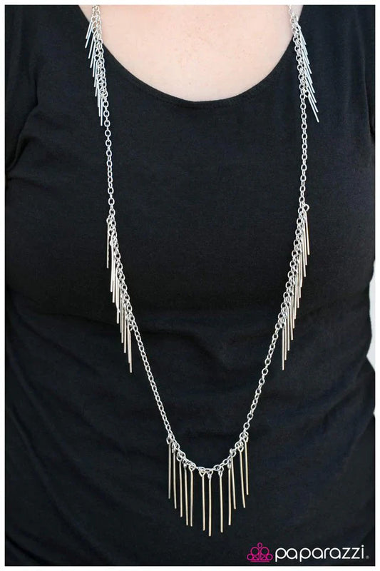 Paparazzi Necklace ~ Mystique - Silver