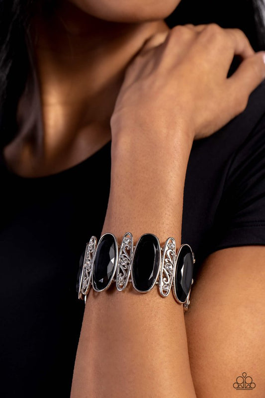 Saturated Sparkle - Black - Paparazzi Bracelet Image