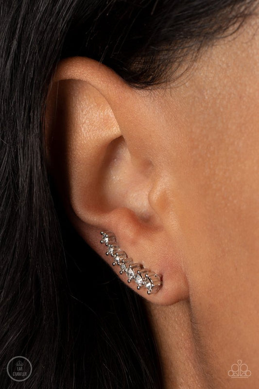 ​PRISMATIC and Proper - White - Paparazzi Earring Image