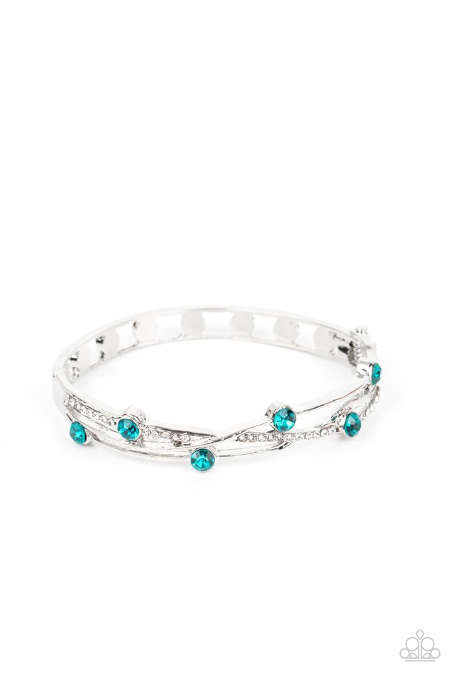 Slammin Sparkle - Blue - Paparazzi Bracelet Image