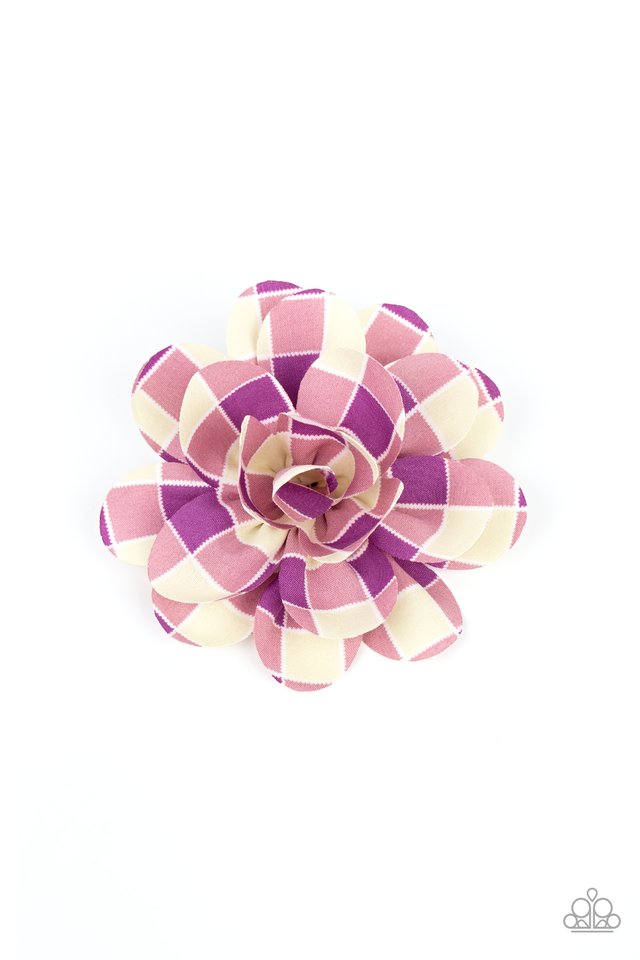 Gingham Garden - Purple - Paparazzi Hair Accessories Image
