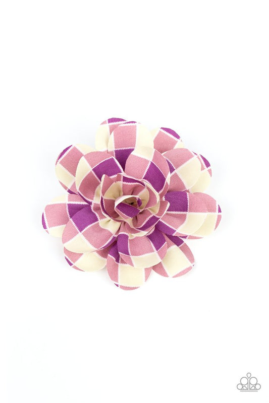 Gingham Garden - Purple - Paparazzi Hair Accessories Image