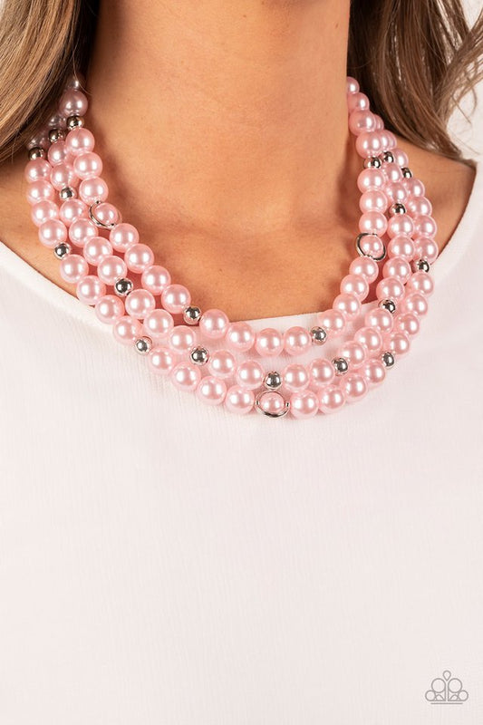 Needs No Introduction - Pink - Paparazzi Necklace Image