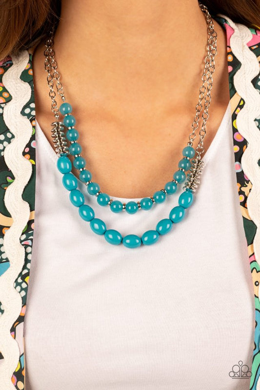 Venetian Voyage - Blue - Paparazzi Necklace Image
