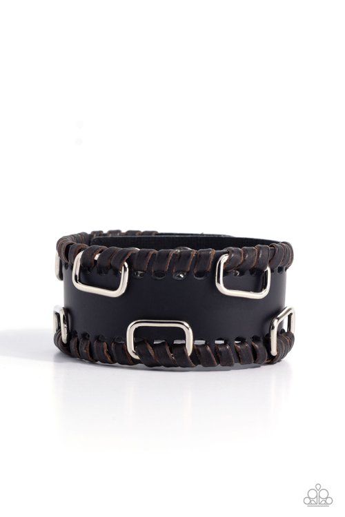 OUTLAW Enforcement - Black - Paparazzi Bracelet Image