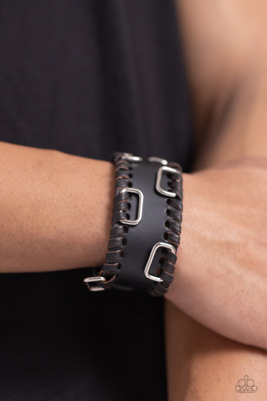 OUTLAW Enforcement - Black - Paparazzi Bracelet Image