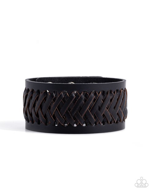 Stay with the HERDSMAN - Black - Paparazzi Bracelet Image