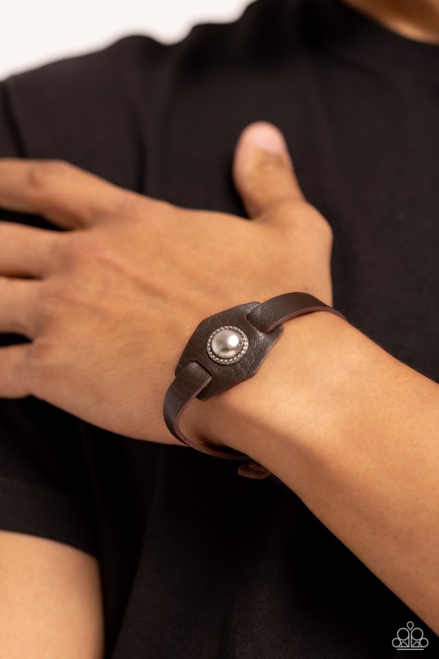 Bronx Bronco - Brown - Paparazzi Bracelet Image