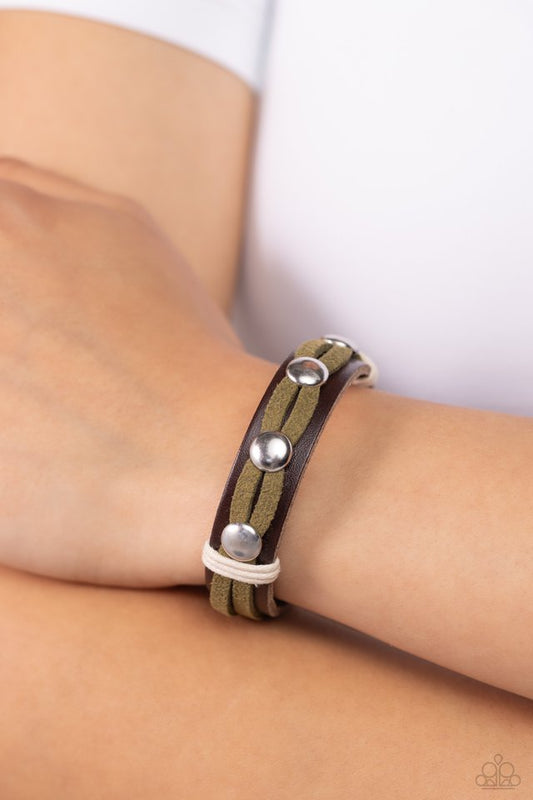 Ready to Ride - Green - Paparazzi Bracelet Image
