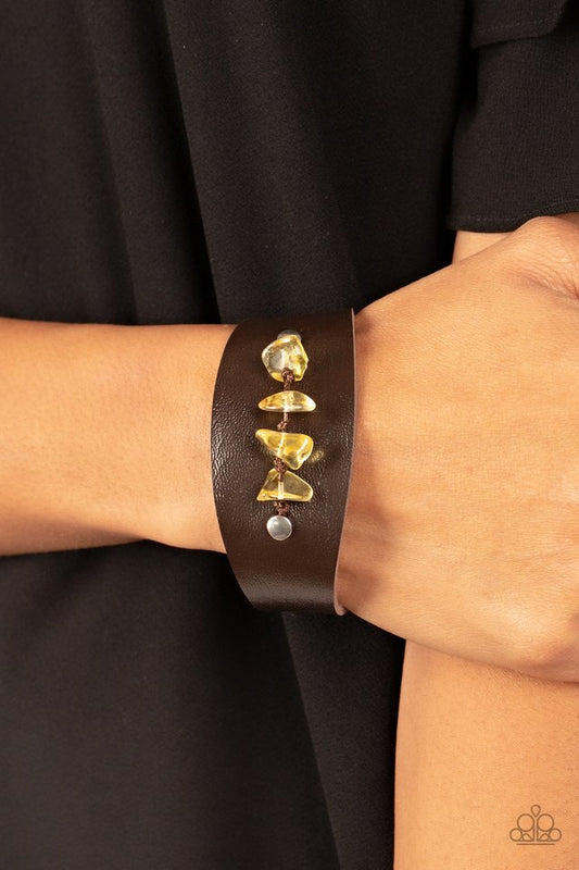 Colorful Canyoneer - Yellow - Paparazzi Bracelet Image