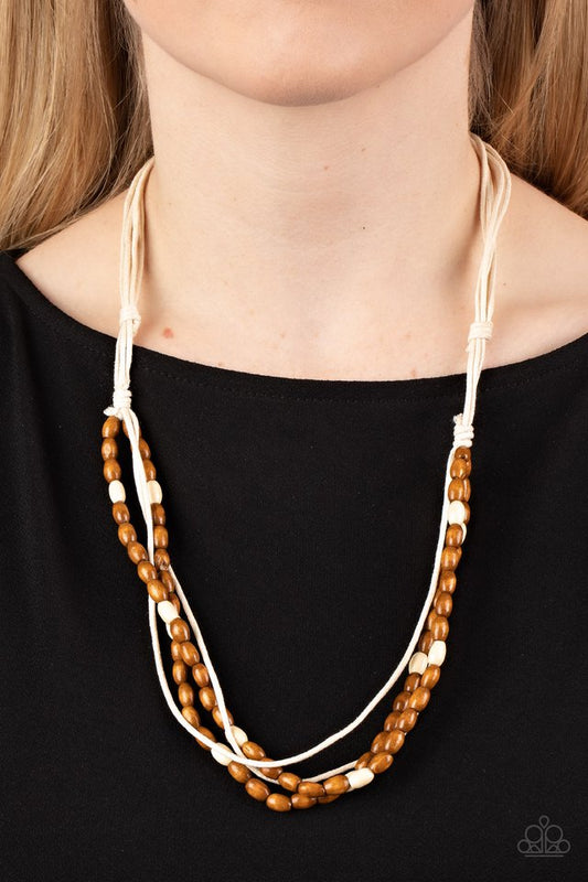 Summer Odyssey - White - Paparazzi Necklace Image