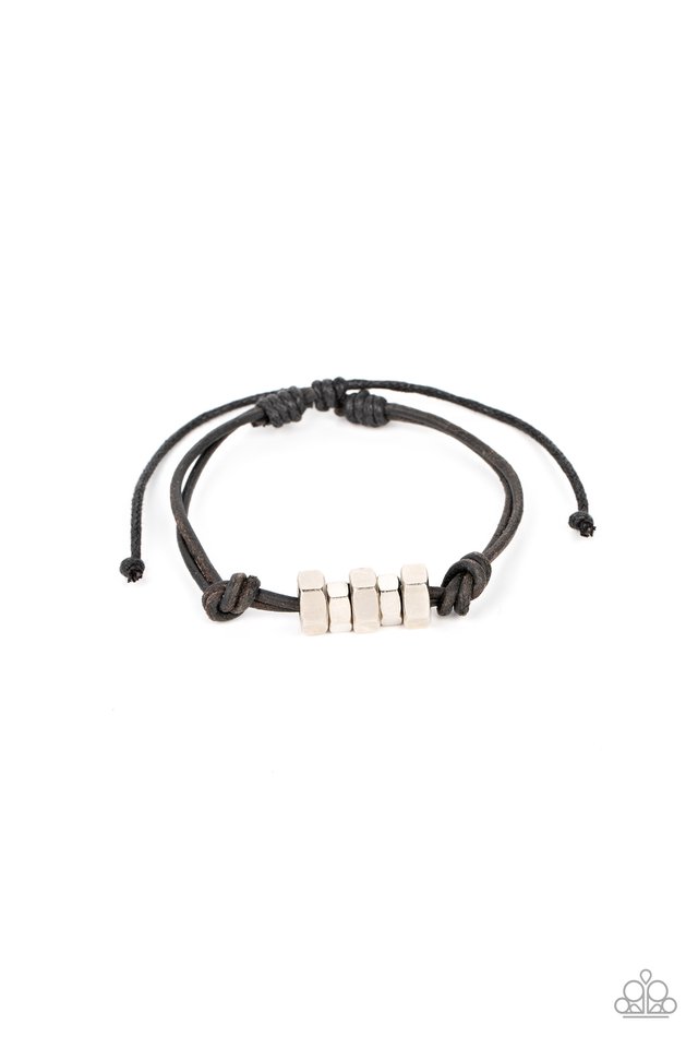 Bolt Out - Black - Paparazzi Bracelet Image