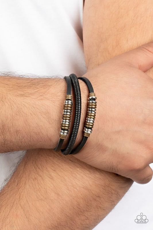 Treasure Tracker - Black - Paparazzi Bracelet Image
