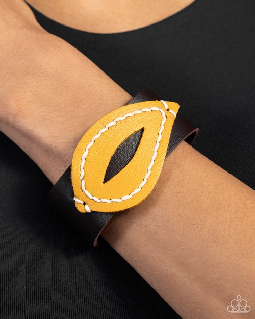 Harvest Bound - Yellow - Paparazzi Bracelet Image
