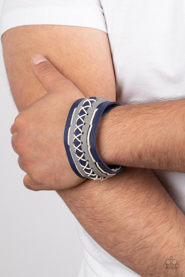 Horsing Around - Blue - Paparazzi Bracelet Image