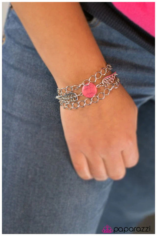 Paparazzi Bracelet ~ Angel of Mine - Pink