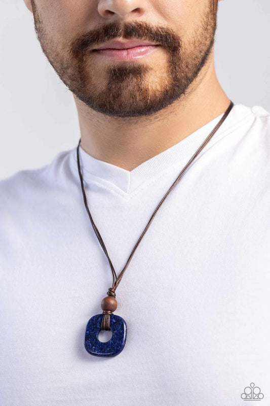 Canyon Crusade - Blue - Paparazzi Necklace Image