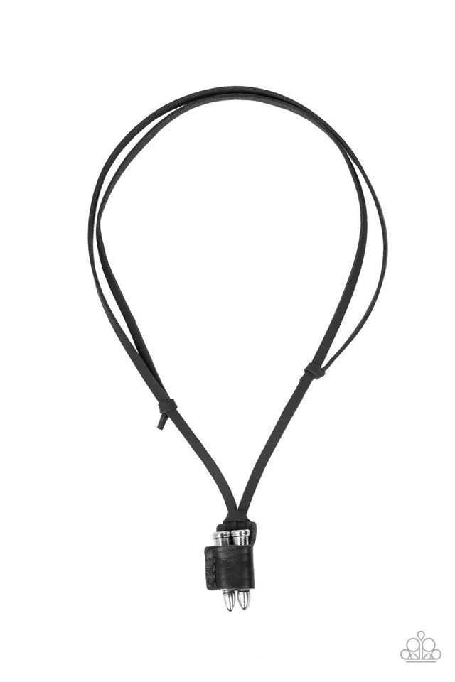 On the Lookout - Black - Paparazzi Necklace Image