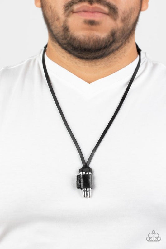 On the Lookout - Black - Paparazzi Necklace Image
