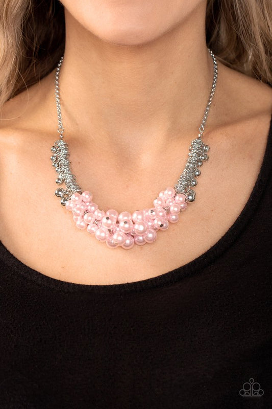 Bonus Points - Pink - Paparazzi Necklace Image