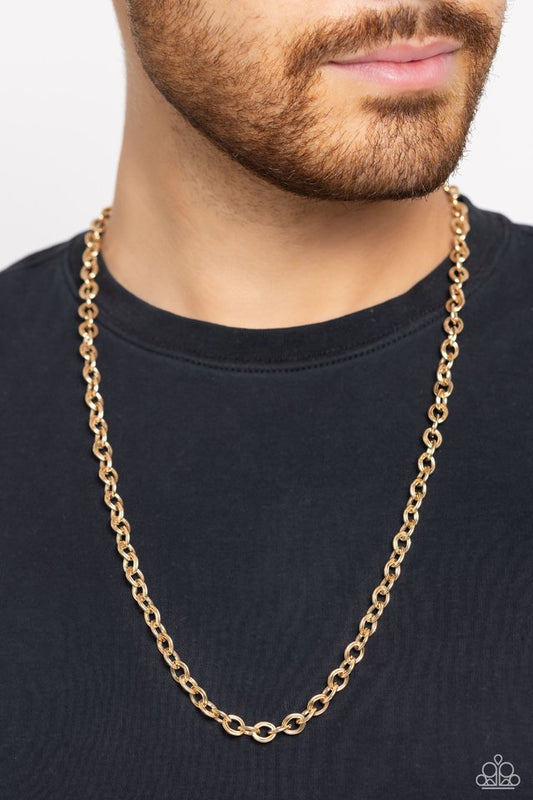 Its GOAL Time - Gold - Paparazzi Necklace Image