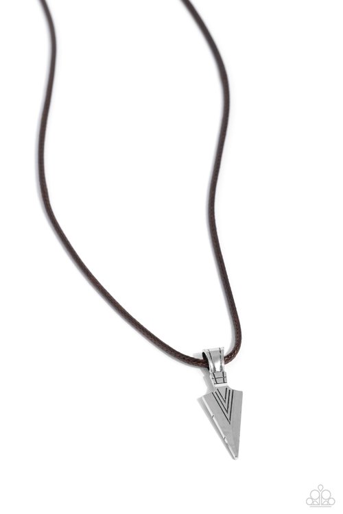 ARROWHEAD Rush - Brown - Brown - Paparazzi Necklace Image