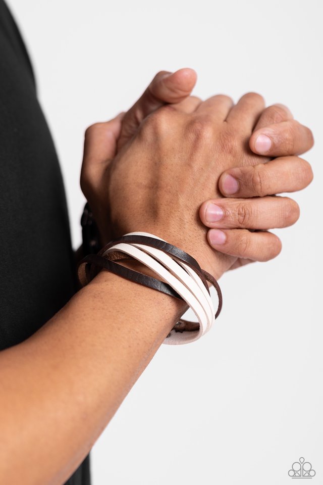 Not SEW Fast - Brown - Paparazzi Bracelet Image