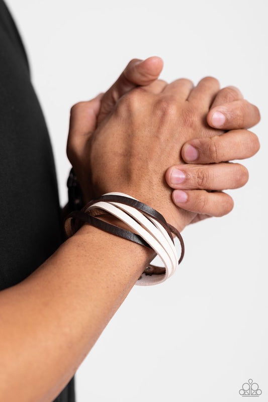 Not SEW Fast - Brown - Paparazzi Bracelet Image