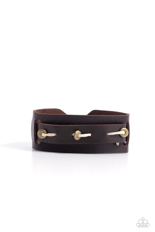 The ROUTE Cause - Brass - Paparazzi Bracelet Image